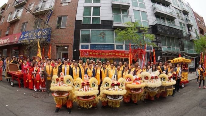 紀念媽祖誕辰1058週年巡安活動紐約法拉盛舉行